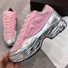 Original quality DDSY-1000 Fashion Designer Shoes High quality Women Men Genuine Leather Enhanced Thick Base Crystal Air Cushion sneakers