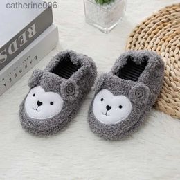 Winter Plush Toddler Boys infant slippers with Cute Cartoon Sheep Design - Soft Indoor Footwear for Kids, with Rubber Sole - Perfect for Home and Baby Essentials (L231114)