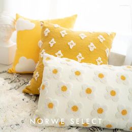 Pillow Nordic Instagram Style Little Daisy Cover Living Room Sofa SUNFLOWER Bed Bay Window