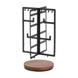 Jewelry Pouches Holder Organizer Rotatable Space Saving Stand Necklace For Show Dresser Mall Exhibition Shop Retail Store