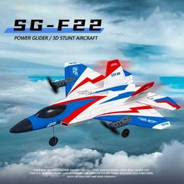 Aircraft Modle SG-F22 4K RC Aeroplane 3D Stunt Plane Model 2.4G Remote Control Fighter Glider Electric Rc Aircraft Toys For Children AdultsL231114