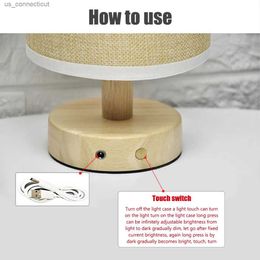 Table Lamps Classical Table Lamp Wooden Bedside Lamp Night Light Protection Desk Light Lamp Shade Bedroom Decor R231114