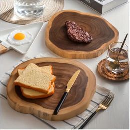 1pc, Wooden Cutting Board, Tree Stump Shape Chopping Board, Fruit And Bakery Serving Board, Kitchen Gadgets, Kitchen Stuff, Kitchen Accessories, Home Kitchen Items