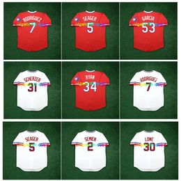 SL Corey Seager Nolan Ryan 1972 1984 Rangers Baseball Jersey Adolis Garcia Marcus Semien Ivan Rodriguez Josh Hamilton Juan Gonzalez Adrian