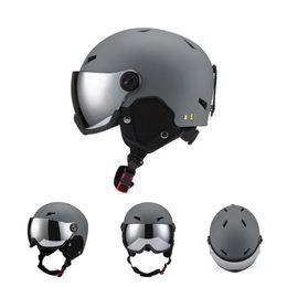 Ski Helmets Ski Helmets Winter Outdoor Eye Protection Breathable Snow Helmets Fall Prevention Thermal Sports Skiing Helmets Adults 231114