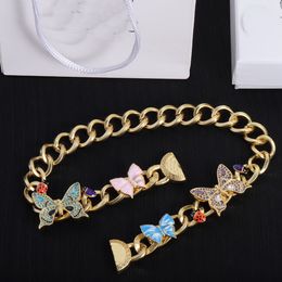 Three-dimensional stereoscopic Butterfly ladybug Chokers Necklace Brand Clavicular Necklaces Designer Anti Allergy Jewellery Wedding Women Accessories XMN1203