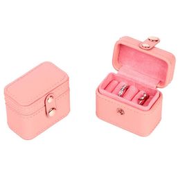 Jewellery Pouches Bags Mini Snap Box Fashion PU Ring Pair Earring Pendant Bangle Storage Arrival