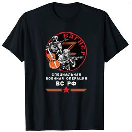 Men's T Shirts PMC Wagner Russian Military Special Operations Group Warrior Men T-Shirt O-Neck Summer Short Sleeve Casual Mens TShirt