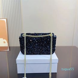 Letter Sequin Designer Bag Women Handbags Shoulder Bags Chain Crossbody Bags Totes Fashion Chain Purse 25CM