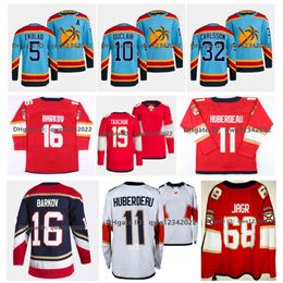 SJ 2022 Reverse Retro Matthew Tkachuk Panthers Jerseys Aleksander Barkov Jaromir Jagraaron Ekblad Sergei Bobrovsky Spencer Knight Maxim Mamin