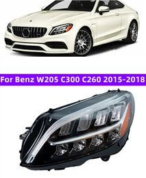 Car Styling Headlights For Benz W205 C300 C260 20 15-20 18 LED Headlight DRL High Low Beam LED Head Lamp