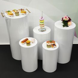 Other Event Party Supplies Table Dessert Cake Stand Birthday Wedding Decor Decoration Round Backdrop Base White Cylinder 230414