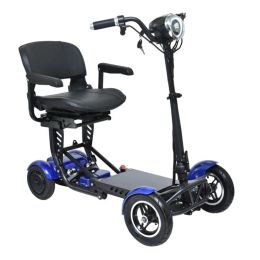 4 Wheel Mobility Scooters For Seniros Folding With Detachable Seats Dual Motor 250W Electric Scooter Bike 36v For Adults 18Km/h