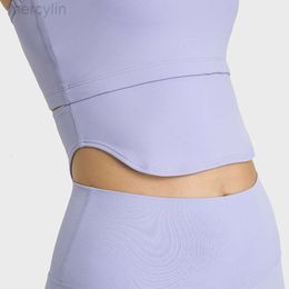 Designer Aloo Yoga Bra Long Sleeve Sports Bra Women's Shockproof Running Bra Gathered Anti Drop Fitness Tank Top for High Support