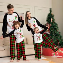 Family Matching Outfits Christmas Pyjama Set Family Matching Adult Kids Nightwear Santa Claus Mother And Daughter Father Son Sleepwear Xmas Home Clothes 231113