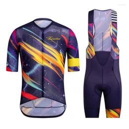 Racing Sets Classics Rha Pro Team Summer Short Sleeve Cycling Suit Gel Pad Bib Shorts Kit Coolmax Bicycle Clothing