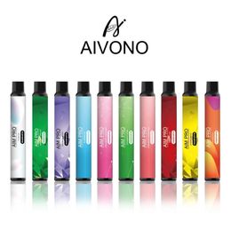 Original AIVONO AIM PRO 1500 Puffs Electronic Cigarettes Capacity Disposable Vape Bars 0% 5% 2% Vaporizer Pod