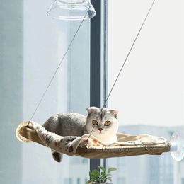 Other Cat Supplies Hanging Bed Pet Hammock Aerial s House Kitten Climbing Frame Sunny Window Seat Nest Bearing 20kg Accessories 230414