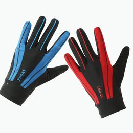 Sports Gloves Ice Silk Outdoor Running Glove Warm Gym Fitness Full Finger For Men Women Sport Autumn Spring 231114