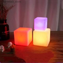 Night Lights New Night Light Usb Rechargeable Table Lamp Party Holiday Room Night Torch Bar Decoration Bedroom Remote Control Gift Lantern Q231114