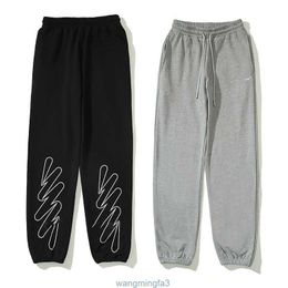 Men's Designer Pants Casual Women Black White Joggers Track Pant Luxury Hip Hop Elastic Waist Sportswear European Size S-XL