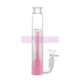 New Colourful Silicone Smoking Bong Pipes Kit Portable Removable Travel Bubbler Tobacco Philtre Funnel Spoon Bowl Oil Rigs Waterpipe Dabber Holder DHL