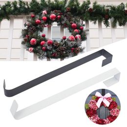 Decorative Flowers Wreath Door Hanger Hanging Hook Punch Free Removable Storage Rack Organiser For Christmas Coat Bag Room