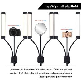 FreeShipping Multimedia Extreme With Selfie Function photographic lighting Led Video light Lamp With Tripod For Makeup Youtube Arcxx