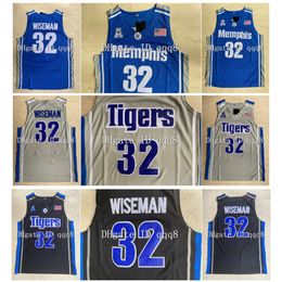 SL Top Quality James Wiseman Jersey Memphi Tigers High School Movie College Basketball Jerseys Green Sport Shirt S XXL