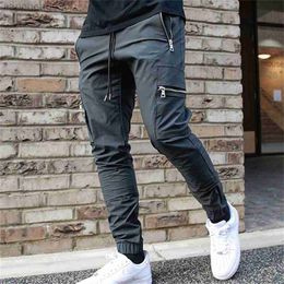 Men's Pants Casual Cargo Pants Men 2022 Hip Hop Streetwear Jogger Pant Fashion Trousers Multi-Pocket Casual Joggers Sweatpants Men Pants W0414