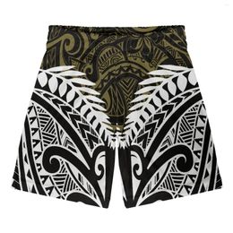 Men's Shorts Polynesian Tribal Pohnpei Totem Tattoo Prints Gyms Quick Dry Running Men Fitness Sport Male Training Sports