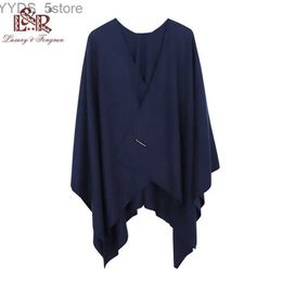 Scarves 2022 New Fashion Cashmere Winter Women Poncho Scarves Women Solid Shl Cape Foulard Femme Pashmina Female Bufanda Mujer Sjaal YQ231114