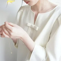 Women's Blouses 2023 Elegant Fashion Satin Chiffon Shirt Solid Long-sleeved Women Blouse Korean Tops Roupas Feminina Streetwear E42