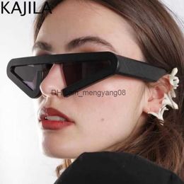 Sunglasses Sexy Triangle Punk Sunglasses Women Men 2023 Luxury Brand Vintage Geometry Sun Glasses for Ladies Small Shades Eyewear UV400 T230414