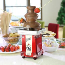 Other Kitchen Dining Bar Three Floors Chocolate Fountain Commercial Household Waterfall Machine DIY Mixer Melting Tower Child chocolate melting machine 231114