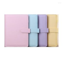 Party Favour A6 Vintage Notebook Binder Colourful Leather Notepad Cover Folder Stationery Supplies Simple Christmas Gift For Kids SN3751