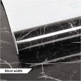 Wallpapers 60/80 Cm Width Kitchen Wallpaper Peel And Stick Countertops Covers Marble Self Adhesive Wall Papers Decorative Film Decor