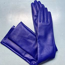 Five Fingers Gloves Long Genuine Leather Gloves Sheepskin Women's Gloves Fashion Ladies Size Make To Order 231113