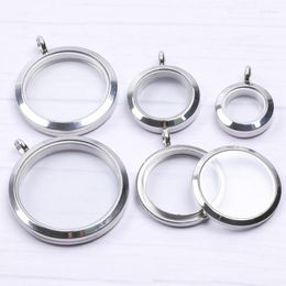 Pendant Necklaces Round Locket For Women Men Accessories Cage Floating Necklace Fashion Jewellery Anniversary