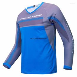 Racing Jackets MTB BMX Jersey MX Motocross Full Sleeve Sublimation Polyester Mountain Bike Dirt Cycling Cool Feeling