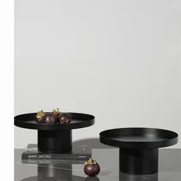 Plates Solid Round Stand Tray Cake Dessert Fruit Bread Nut Cupcake Holder High Plate Desktop Decor Party Supplier