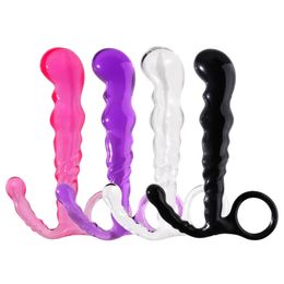 Anal Toys Plug Beads Women Masturbation Sex Soft Gspot Mini Dildo Prostate Massager For Men Adult Erotica Products 231114
