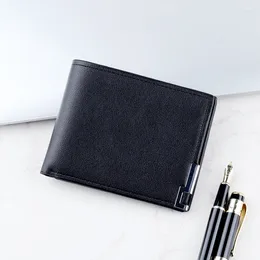 Wallets Simple Short Men PU Leather Purse Casual Holder Minimalist Money Clip