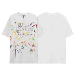 Hellstar University T-shirt Trendy Hip-Hop Rapper Graffiti Print Short Sleeves T Shirts Unisex Cotton Tops Man Vintage T-shirts Summer Loose 19