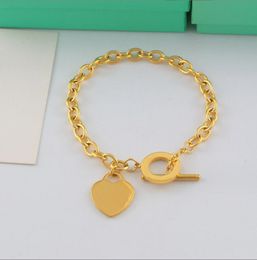Tennis T-shaped Bracelet New Korean Love Brand Needle Buckle Bracelet Circle Thick Chain