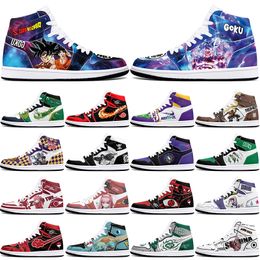 DIY classics Customised basketball shoes sports basketball shoes 1s men women antiskid anime fashion trend Customised figure sneakers 0002G5KN