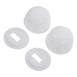 Toilet Seat Covers 2 Pair Bidet Attachment Screw Cover Screws Universal Bolt Cap White Fixing Pump Water Accessories