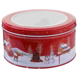 Storage Bottles Crackers Christmas Tin Box Candy Case Simple Jar Cookie Tins With Lids Containers Jewelry Child