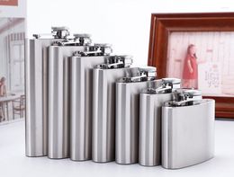 Hip Flasks 4-10 Oz Pocket Portable Stainless Steel Flask Wine Mug Wisky Alcohol Bottle Drinkware For Kitchen Home Gift