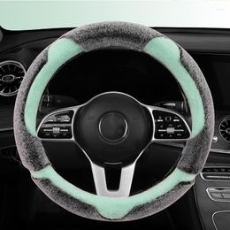 Steering Wheel Covers Cute Plush Durable Anti-Slip Cover Universal Car Protective Fashion Style